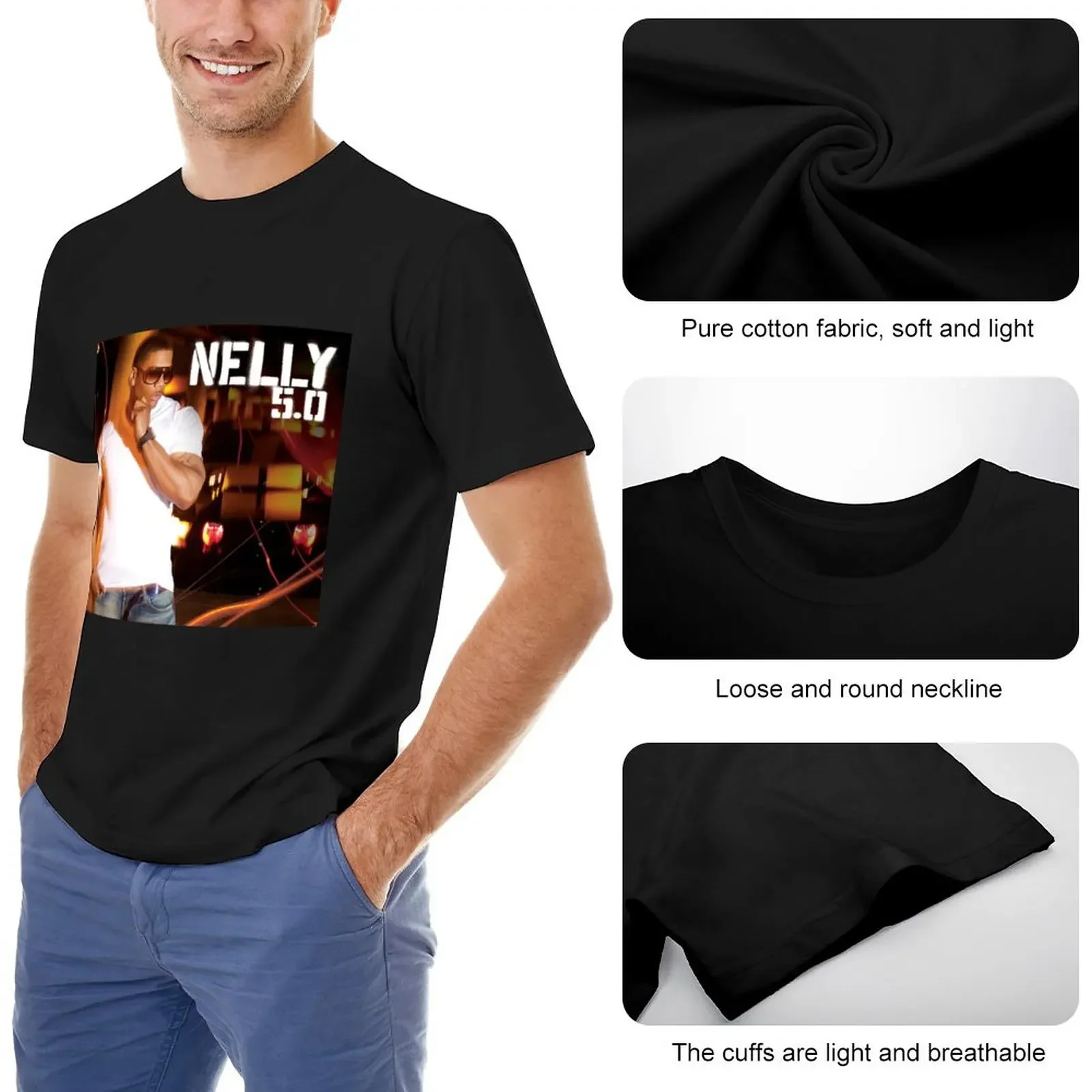 Nelly 5.0 T-Shirt anime Blouse tees cotton graphic tees men t shirt