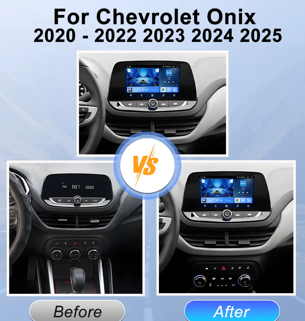 Android 16 For Chevrolet Onix 2020 - 2022 2023 2024 2025 Car Radio Carplay Multimedia Player GPS Video Autoradio Dash CAM 4G BT
