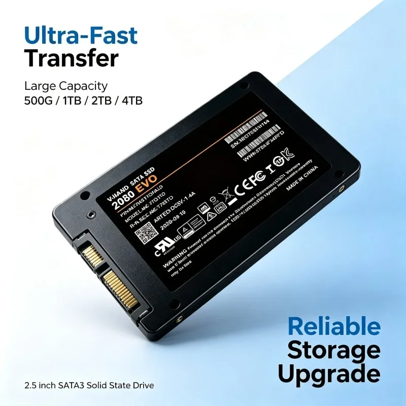 2080 EVO Internal Solid State Drive SSD 500GB 1TB 2TB 4TB SATA III 2.5 Inch MLC Hard Disk for Laptop Desktop PC System Boot Upgr