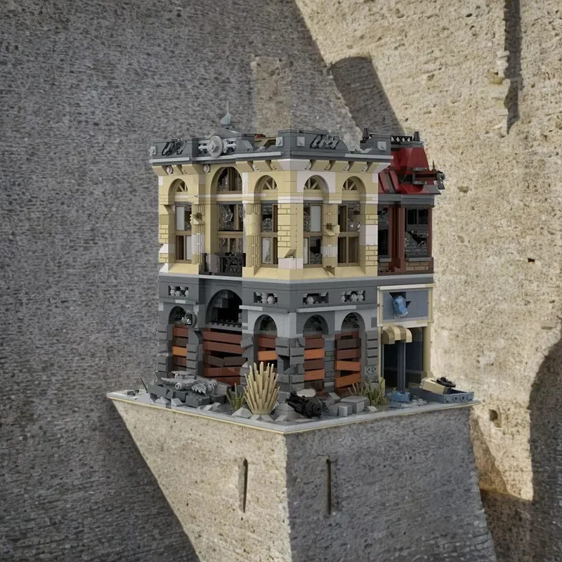 

2500 шт. MOC образовательные кирпичи, архитектурная модель, сделай сам, кирпич, разбросанный банк, сборная игрушка, детский праздничный подарок