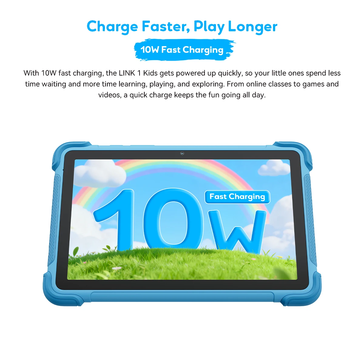 Blackview LINK 1 Kids Tablets 8.68'' HD IPS Display Widevine L1 64GB Android 16 Children's Learning and Play Tablet Pad