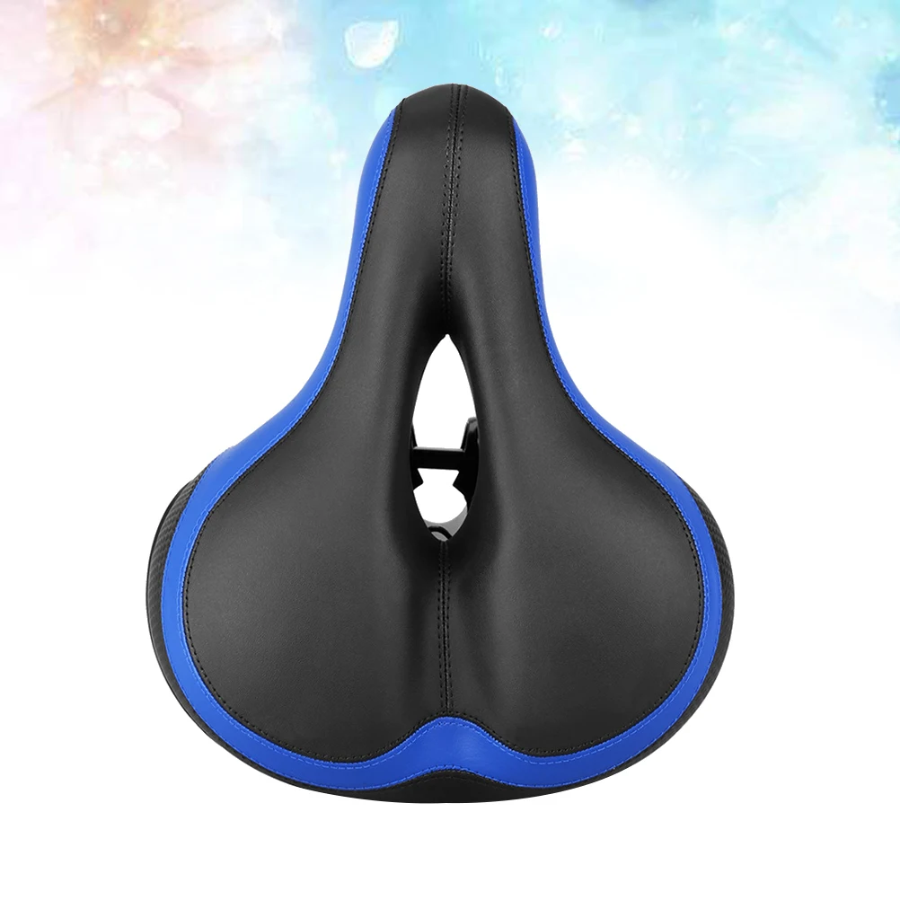 

Thick Saddle Bike Seat Reflective Sticker Dual Spring Balls 3D Groove Design Comfortable Cycling Saddle For Road Mountain
