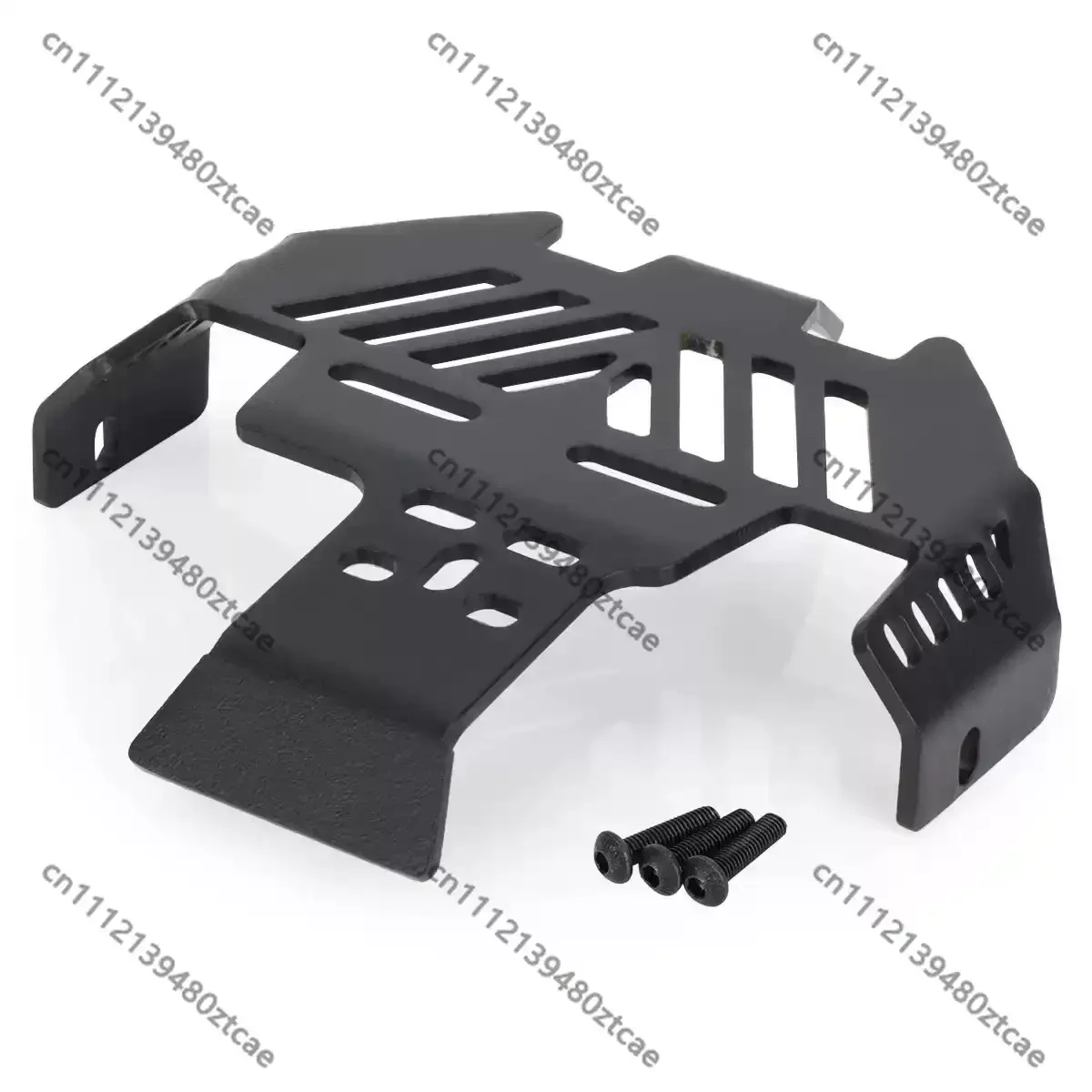 1/10RC Crawler Stainless Steel Chassis Armor Front Rear Protective Skid Plate Anti-Scratch Metal Guard Replacement Upgrade Parts