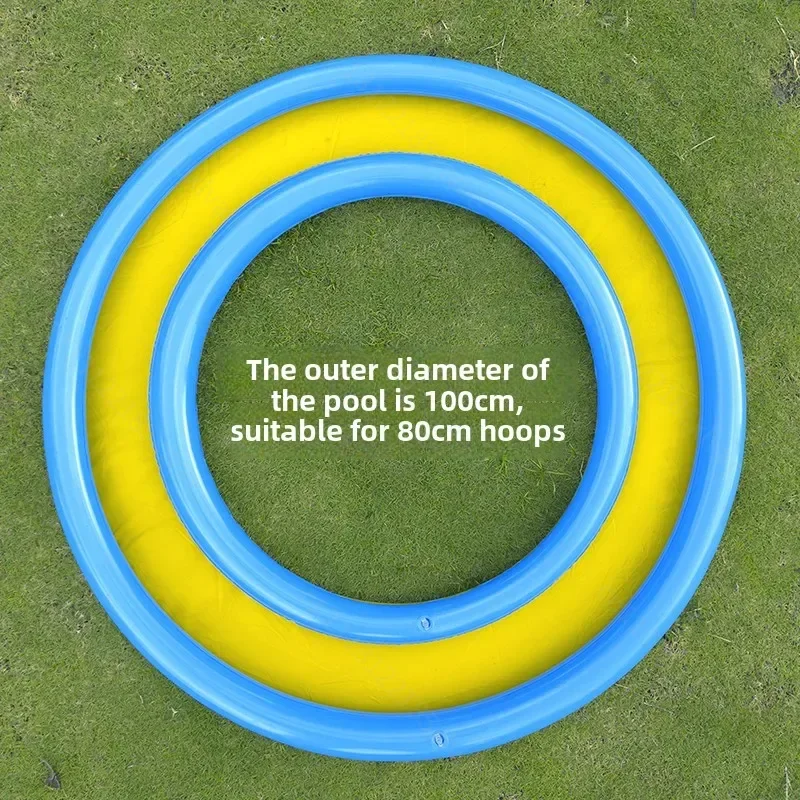Portable Inflatable Pool Ring for Bubble Show, Stage Performance Prop, Inflatable Decoration Ring for Stage Event