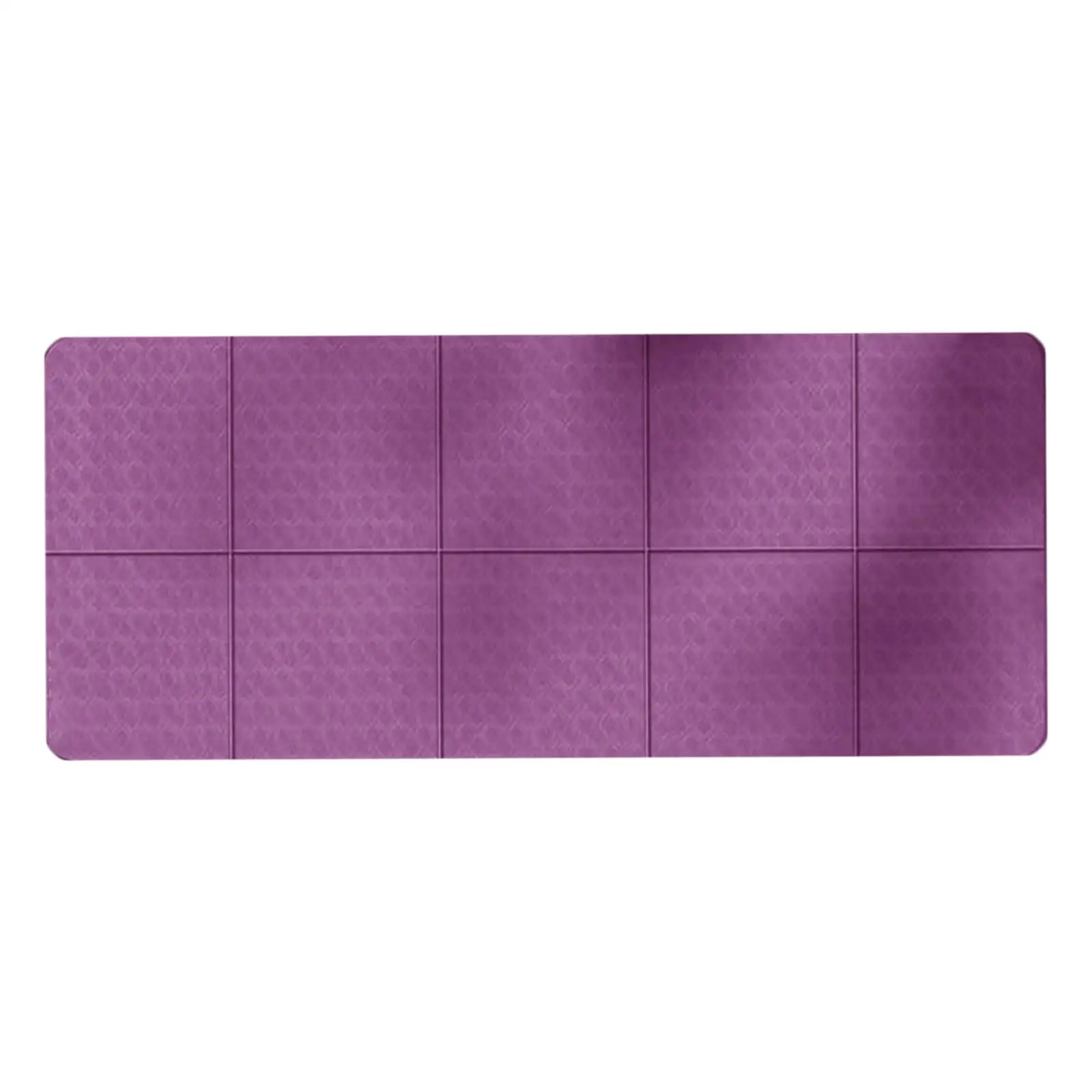 Thick Foldable Fitness Mat TPE Yoga Pad with Anti Slip Texture for Home Exercise Training Use