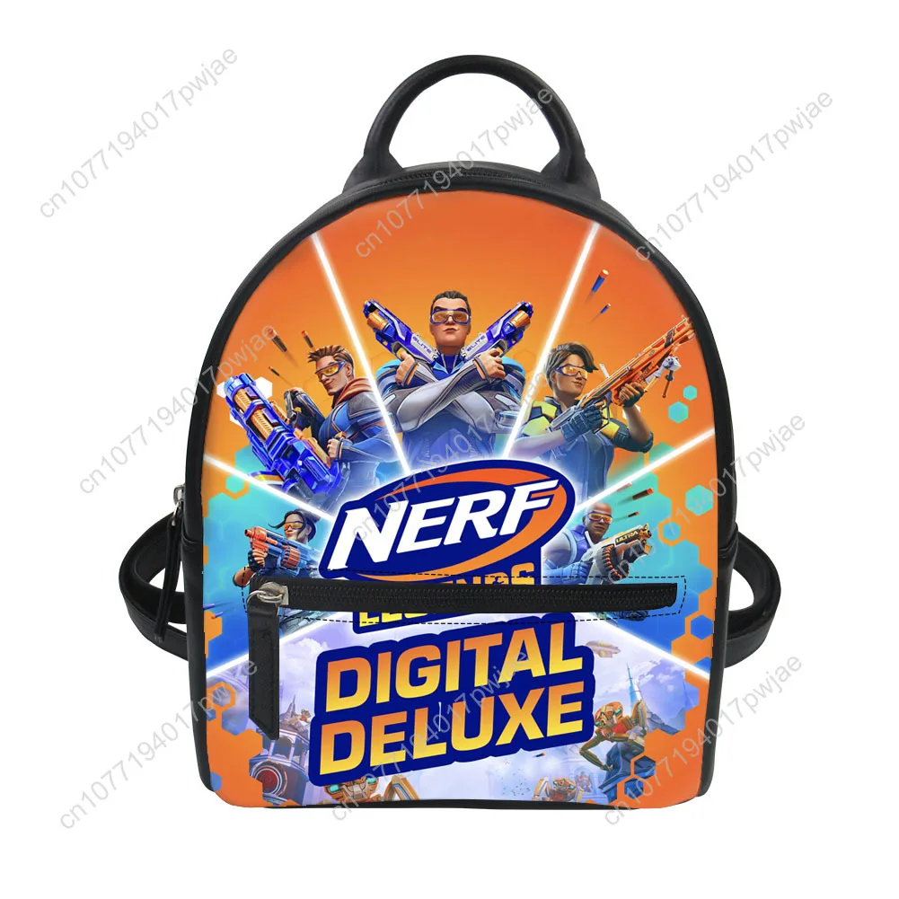 

Hasbro Nerf Custom Mini Small Backpack Purse Carter Schoolbags Double Shoulder Bag Mini Daypack Leather Travel Bag Gifts