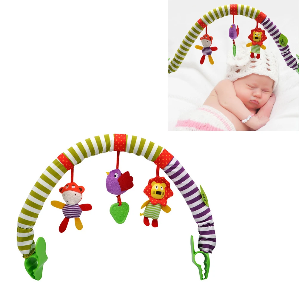 

Music Ringtone Bird and Lion Toy Baby Crib Toys Hanging Handbells Rattles Stroller Development