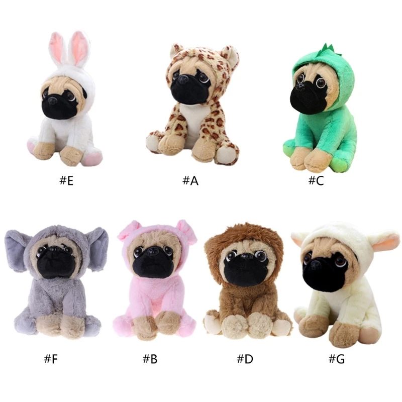 24cm Plush Stuffed Transform Doggy Toy Pillow for Desk Decoration Emotion Appease Non-Deform Office Ornament Car Accs