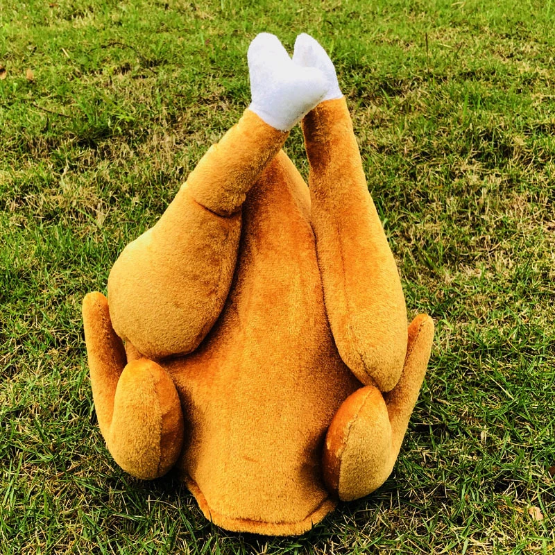 قطعة واحدة، قبعة ديك رومي محمصة، قبعة ممتعة لأزياء عيد الشكر للهالوين، مناسبة لمستلزمات حفلات أعياد الميلاد