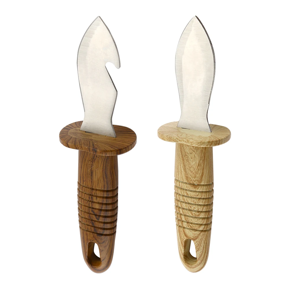 

Stainless Steel Oyster Knife Shell Opener Kitchen Gadgets Clam Shucker Scallop Tool Reusable Ergonomic Seafood Supplies