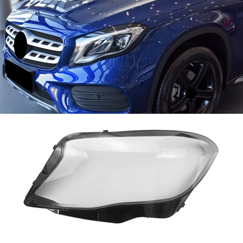 Left Front Headlight Cover For Mercedes Benz GLA W156 GLA200 GLA220 GLA260 2015-2019