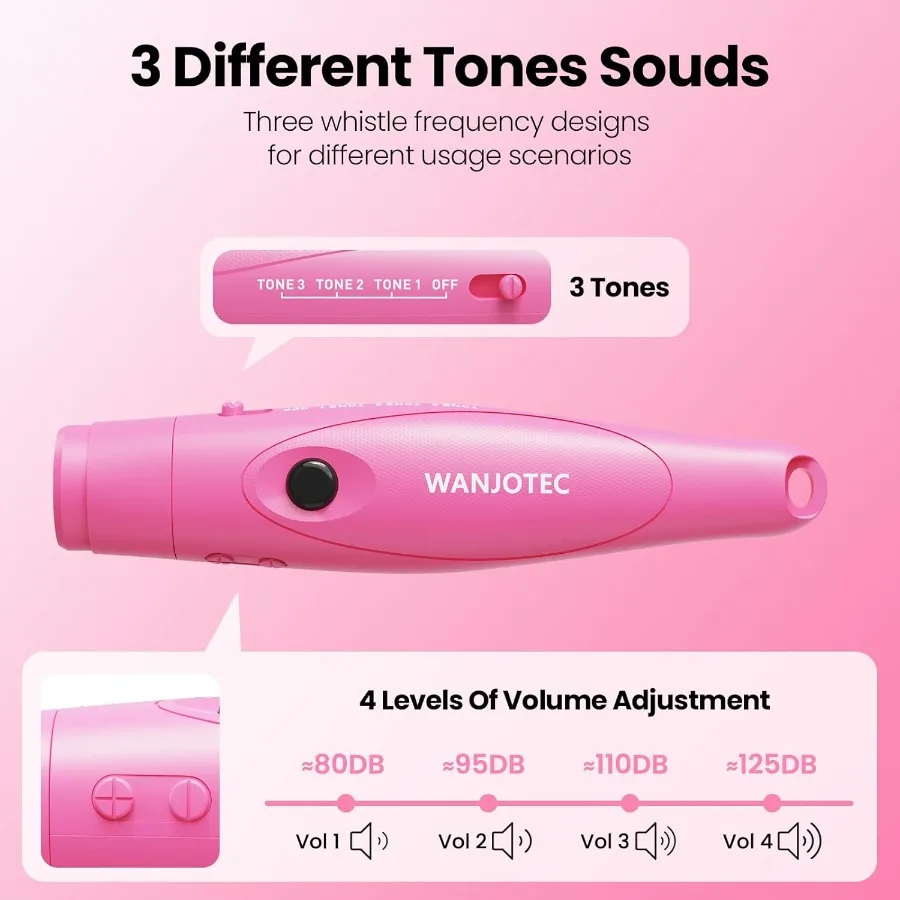 Elektronisch fluitje voor leraarcoache 3 tonen Verstelbaar 130db Luidste hoog volume Handheld elektrische noodfluitjes voor ref