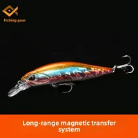 Señuelo magnético de pececillo hundido de largo alcance para pesca de lubina de agua dulce en todas las capas de agua