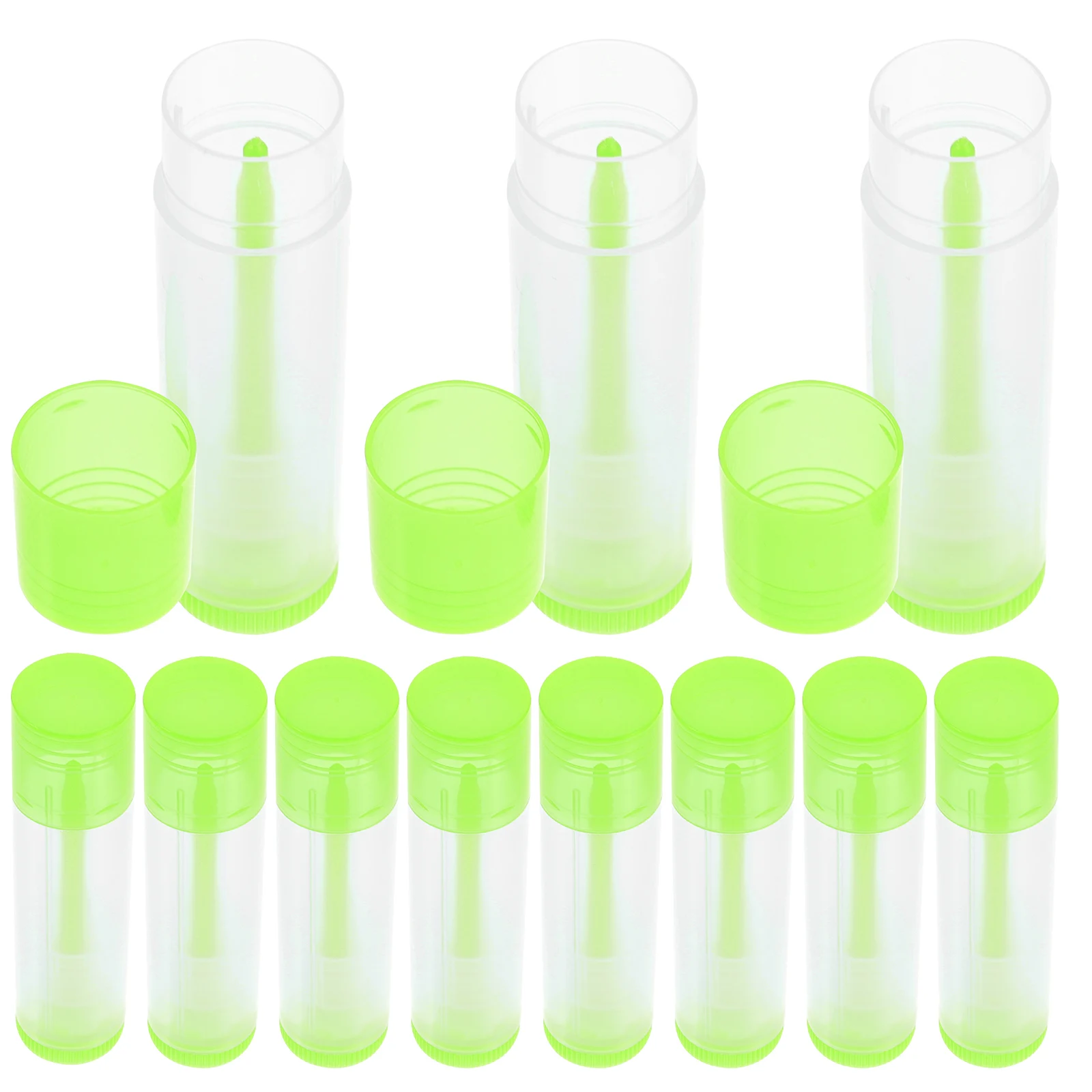 

30pcs Empty Lipstick Tubes Portable Lip Balm Containers DIY Clear Gloss Mini Filling Bulk Moisturizing Travel Friendly Safe PP