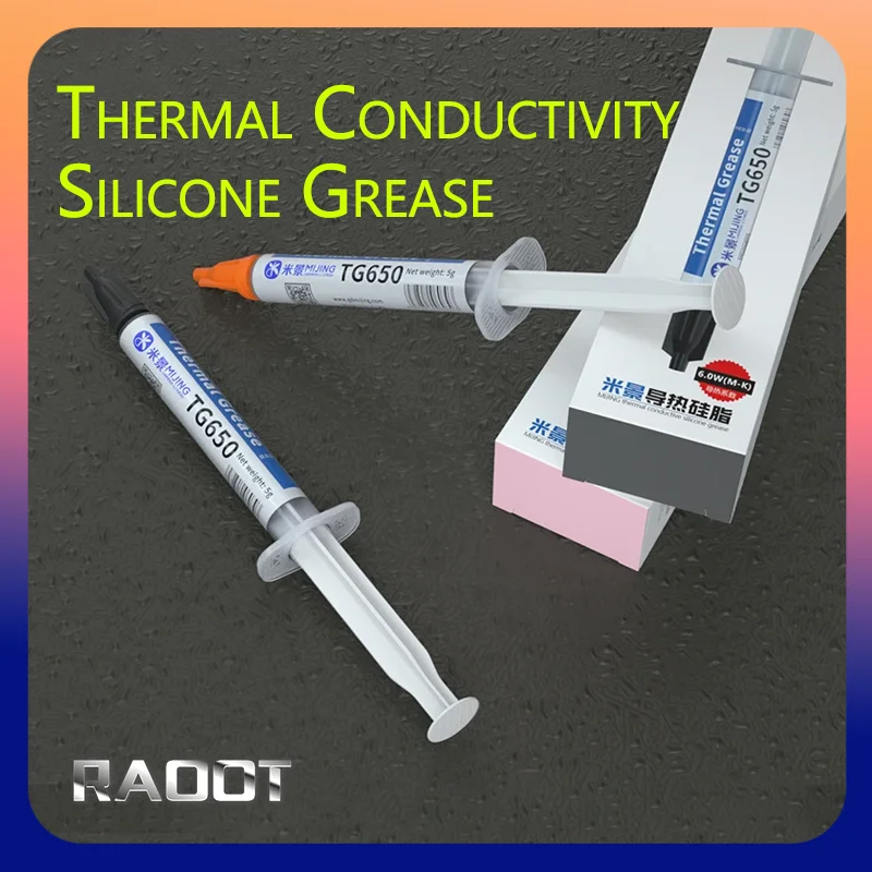 MJ TG650 Thermal Conductivity Silicone Grease Enhancing Heat Dissipation Cpu Graphics Card Silicone Cooling Glue Repair Tools