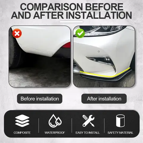 8 best sales universal front lip spoiler - №6