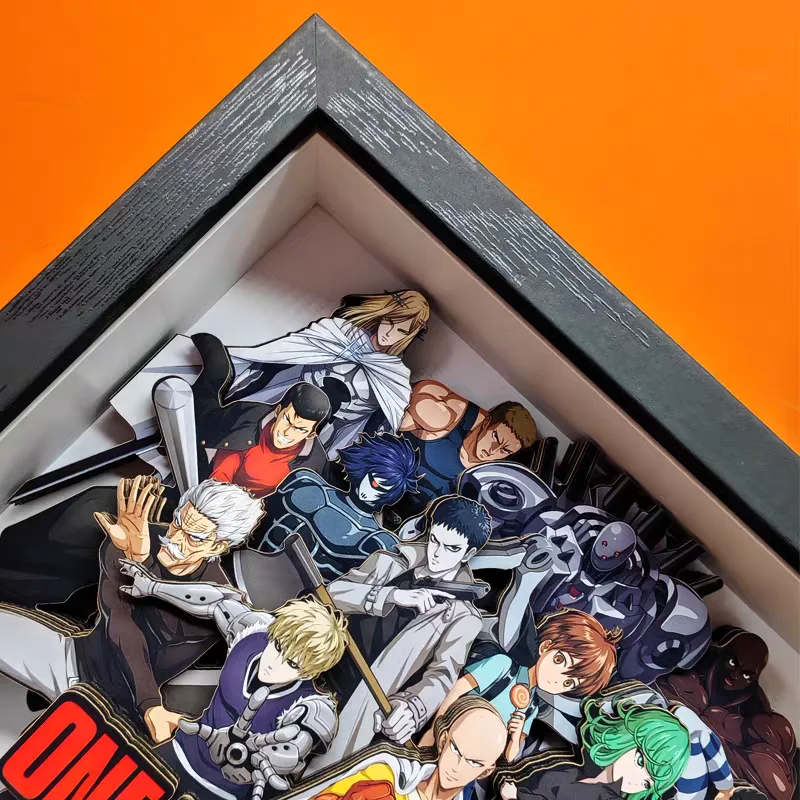 อะนิเมะ ONE PUNCH-MAN 3D แฮนด์เมดภาพวาดศิลปะไซตามะ เกโนสการ์ตูนรูปสะสมภาพเครื่องประดับตกแต่งห้องนอนแฟนของขวัญ
