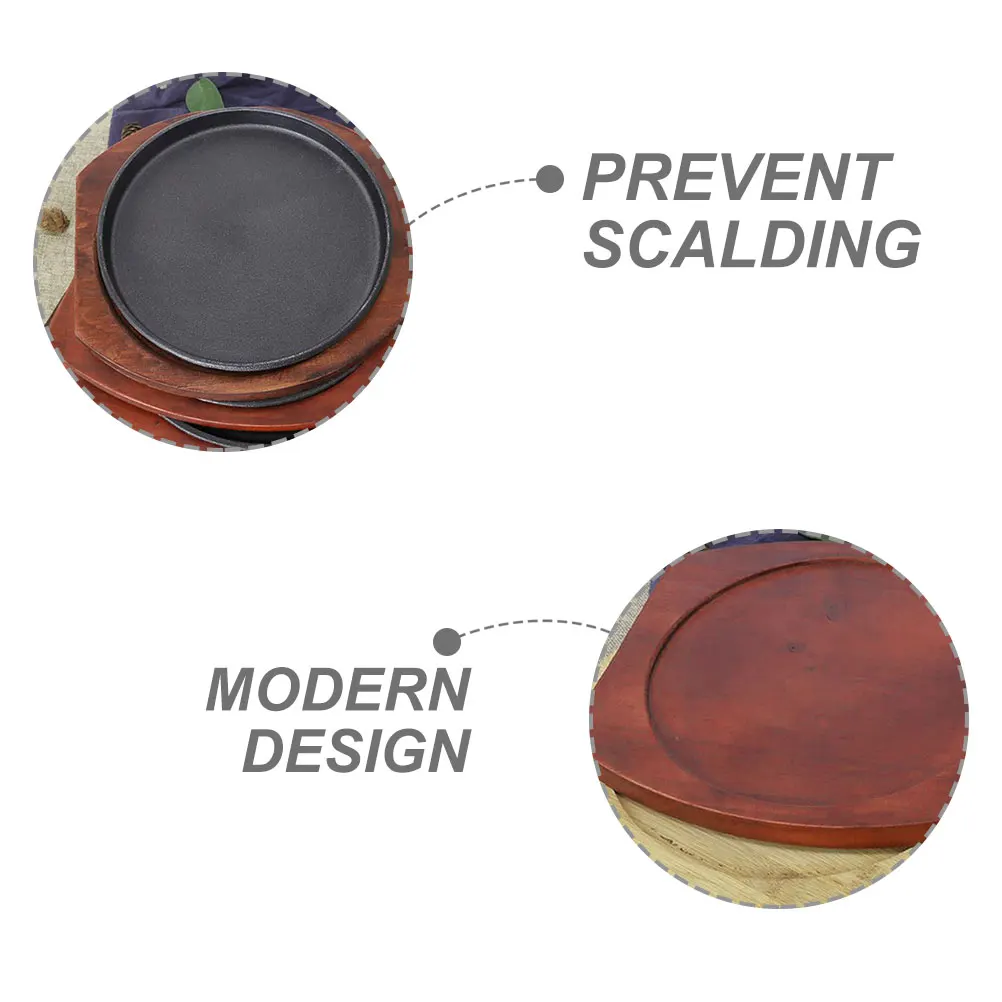 

Thick Round Wooden Base Pad 24 8cm Heat Insulation Pot Mat Kitchen Supply Protective Holder Iron Plate Trivet Brown Tableware