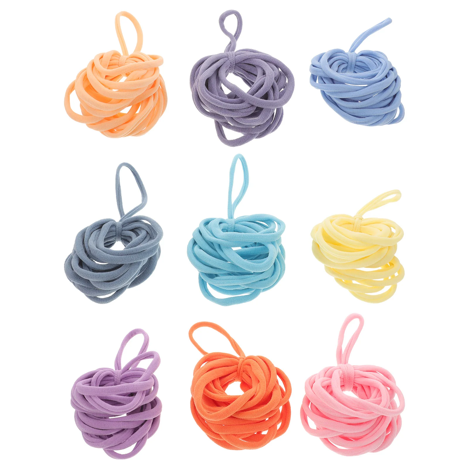 180 Pcs Elastic Braided Rope Loom Kit for Girls Coaster Pot Holder Loops Kids Potholder Acrylic Weaving Refill