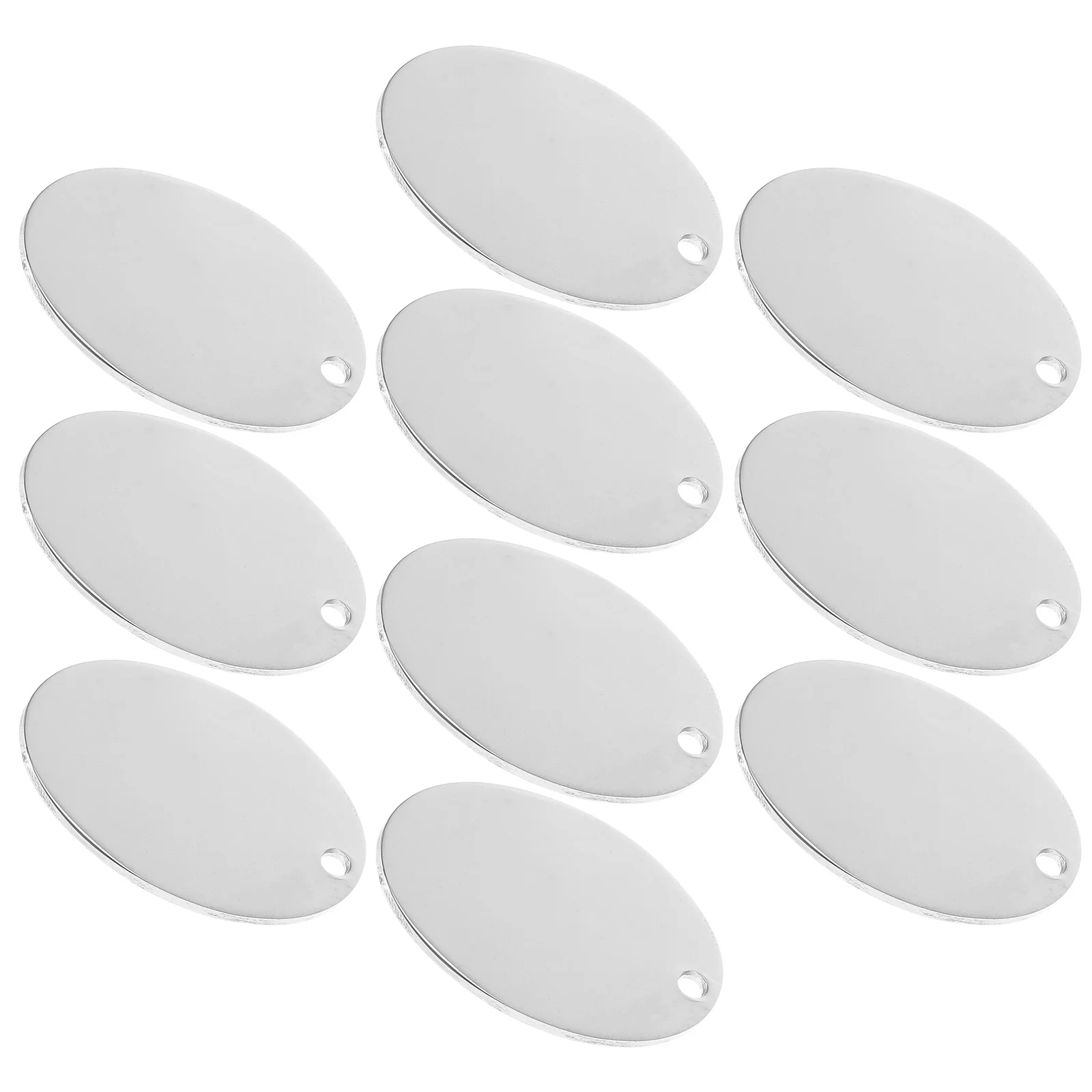 

10pcs Stainless Steel Dog Tags Puppy Pet Id Anti Lost Name Tag For Dogs Cats Small Pets Cute Durable Blank Pet Tag Supplies