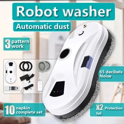 Rechargeable Cordless Wireless Window Vacuum Cleaner Wall Glass Windows Cleaning Robot with Auto Spray