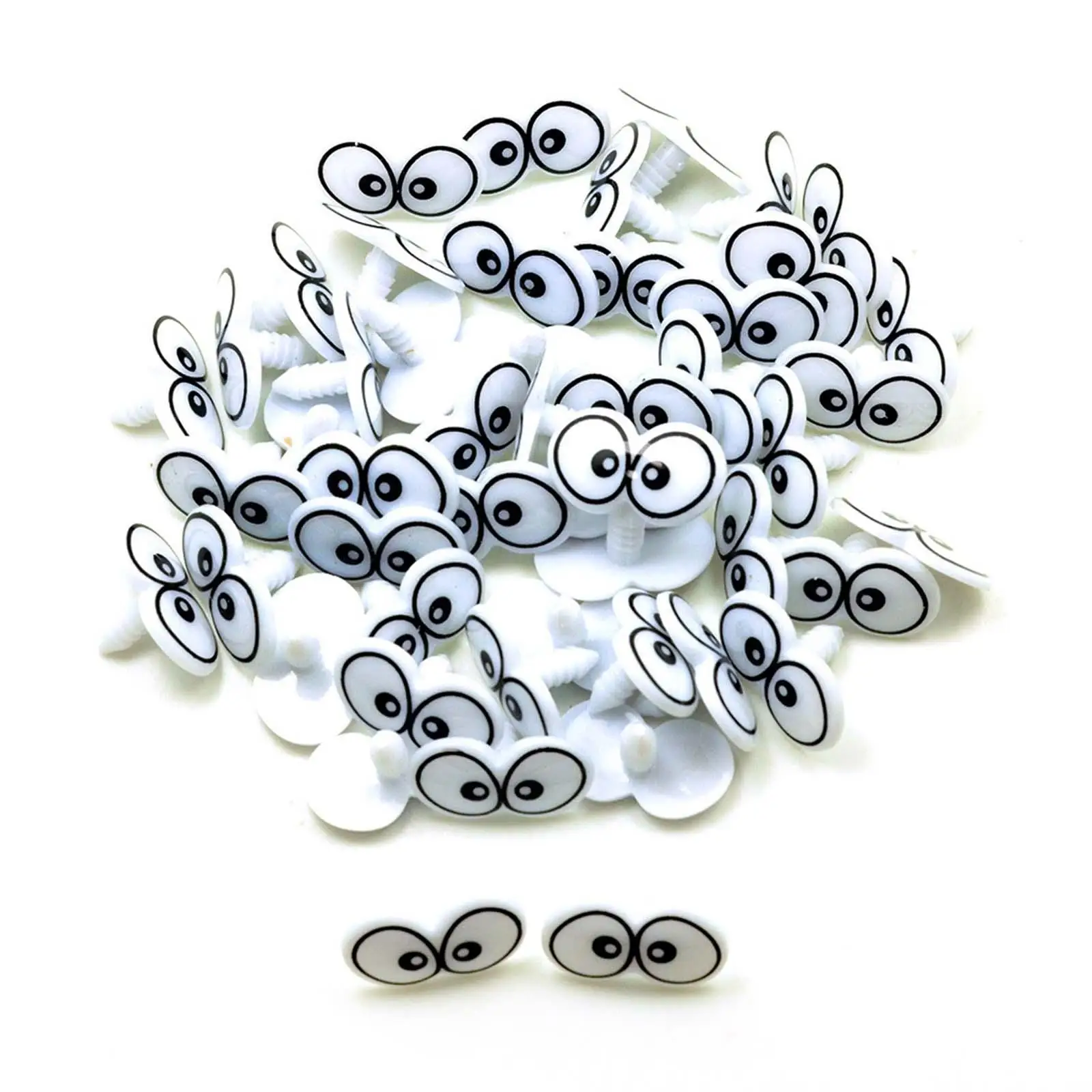100x Cartoon Eyes Stuffed Animal for Supplies Crochet Toy Puppet DIY