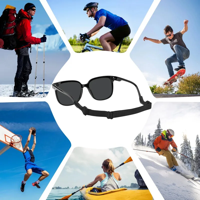 Colorful Silicone Glasses Rope Retractable Elastic Eyewear Chain Anti-slip Strap Flexible Holder Fixation Accessory Prevents