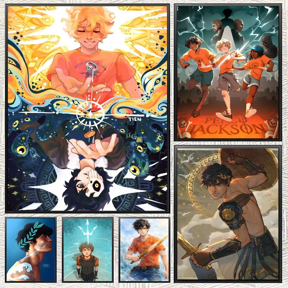 Affiche P-Percy Jackson, impression sur papier auto-adhésif, décoration artistique pour la maison, le salon, la chambre à coucher, l'entrée, le bar, le café
