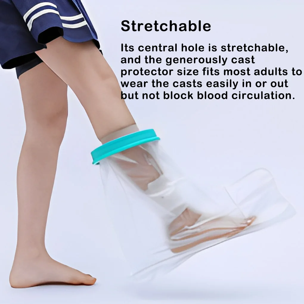 Waterproof Cast Cover Foot Dressing Covers Knee Brace Bandage Reusable Bag Shower Bath Sealed Protection Protector