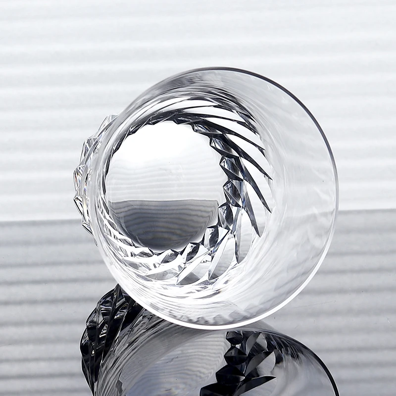 Handmade Engraved Crystal Glass 250ml High-End Luxury Style Water Whiskey Cup