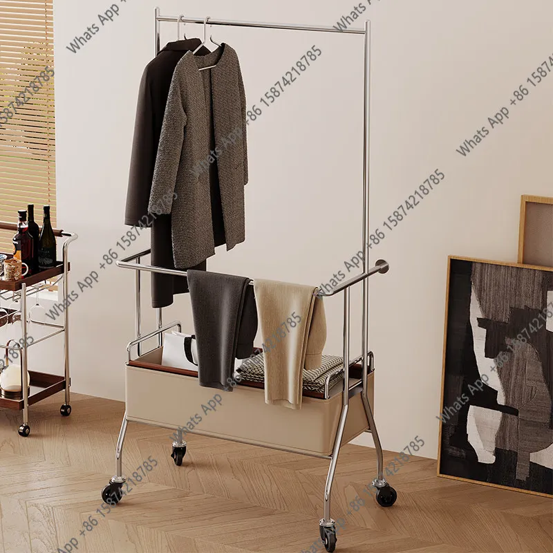 

Cream wind hanger rack removable Italian hanger floor bedroom open household storage