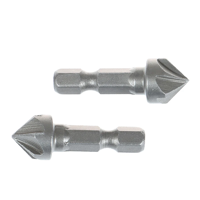 Imagem -04 - Multifuncional Countersink Broca Chanfro Corte Carpintaria Ferramenta Hexagon Handle Flauta