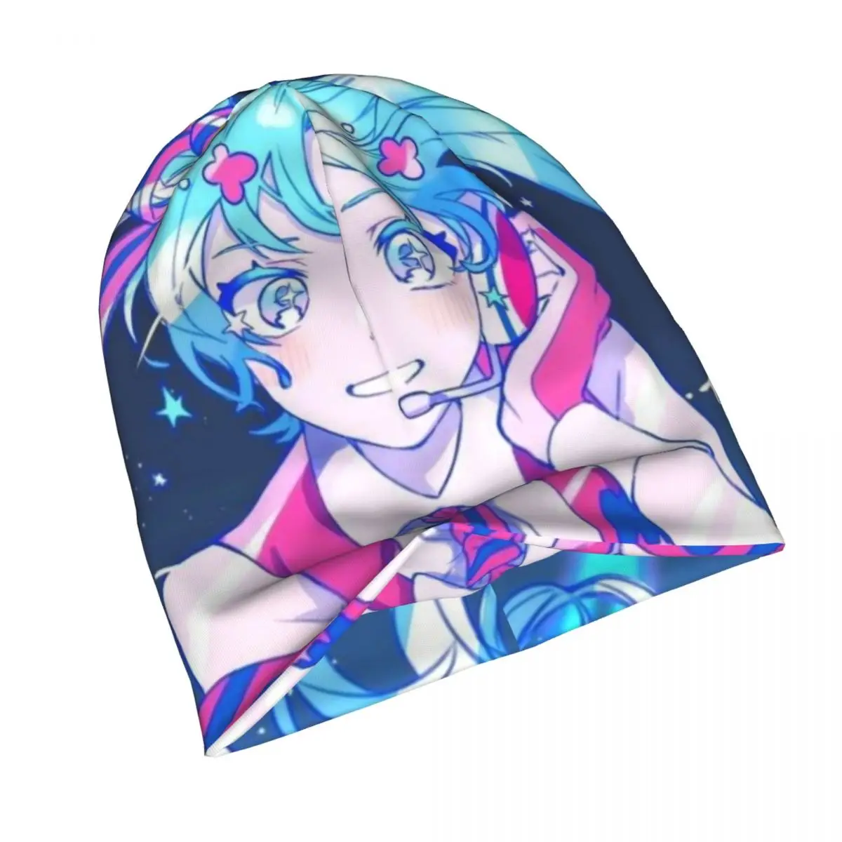 Männer Frauen Hatsune Miku Chemo Beanies Skullies Zubehör Herbst Winter Kopfbedeckung Motorhaube Strickmütze Beste Geschenkidee