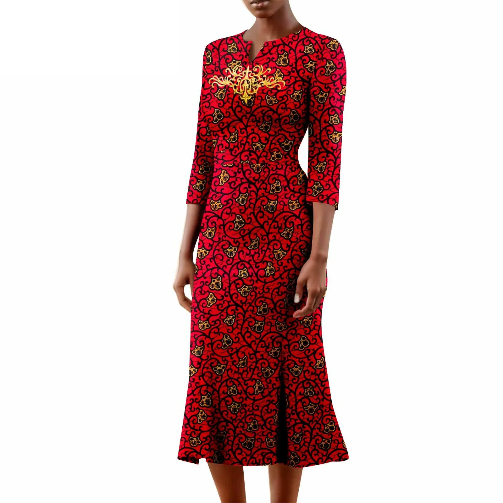 فساتين رسمية أنيقة وأنيقة للنساء الأفريقيات. بلوزات أنقرة التقليدية المتطورة للنساء. مناسبة لحفلات الزفاف