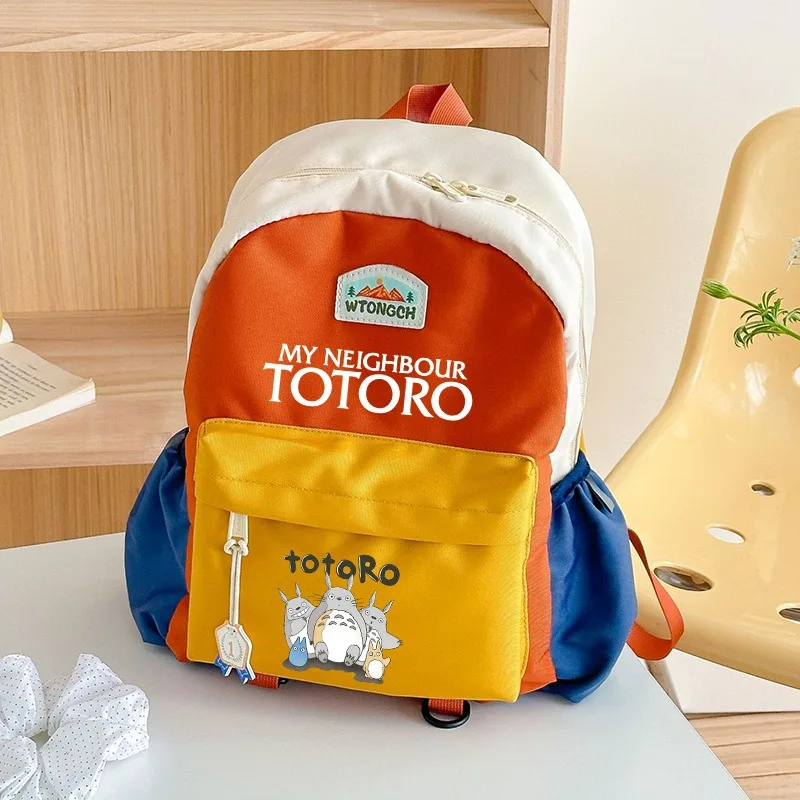 Totoro Niedliche Rucksäcke für Studenten, große Kapazität, Schultasche, Cartoon-Anime-Muster, bedruckter Rucksack, Geschenke für den Schulanfang, Kawaii-Taschen