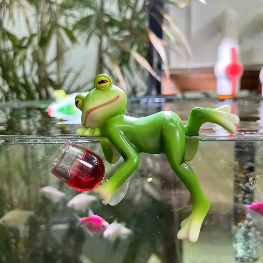 

Resin Frog Statue Resin Frog Figurine Planter Decoration Set for Garden Flower Pot Edge Outdoor Yard for Plant for Women