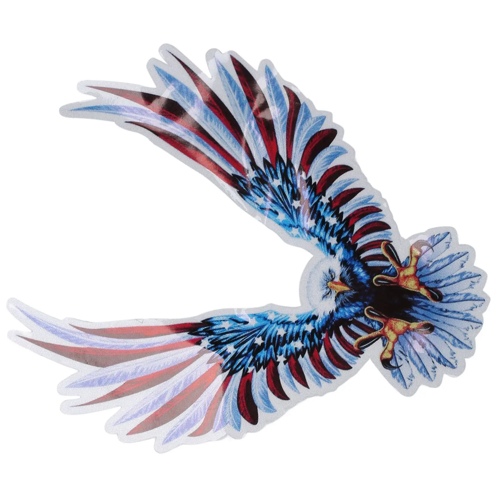 Автомобильная наклейка Летающий ястреб Авто Грузовик США Орел ПЭТ флаг наклейка капюшон наклейки