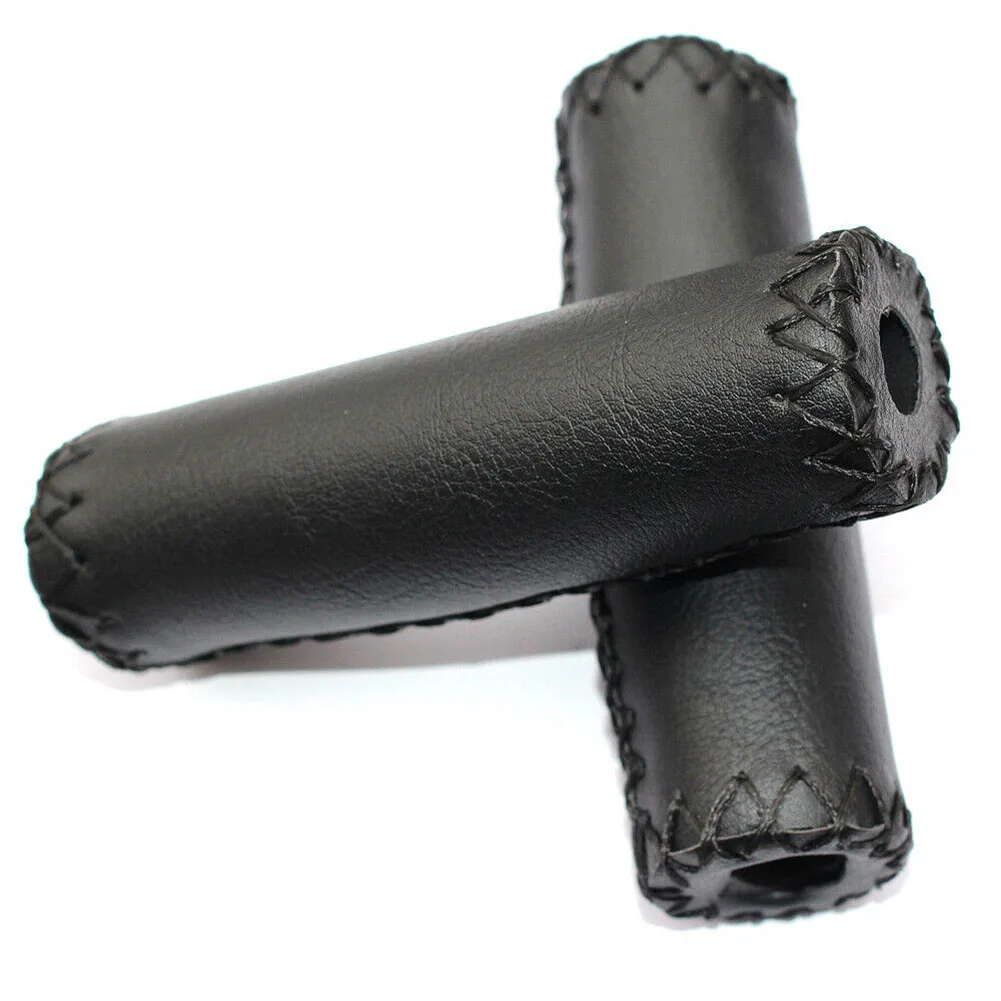 

Part Bike Grip Non-slip Effect Retro Shock-absorbing Artificial Leather Bicycle Bicycle Grips Cycling Grip Excellent Touch Grips