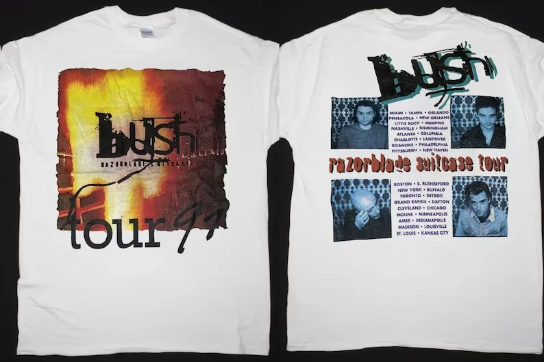 Vtg Bush Razorblade Suitcase Tour 97 T-Shirt