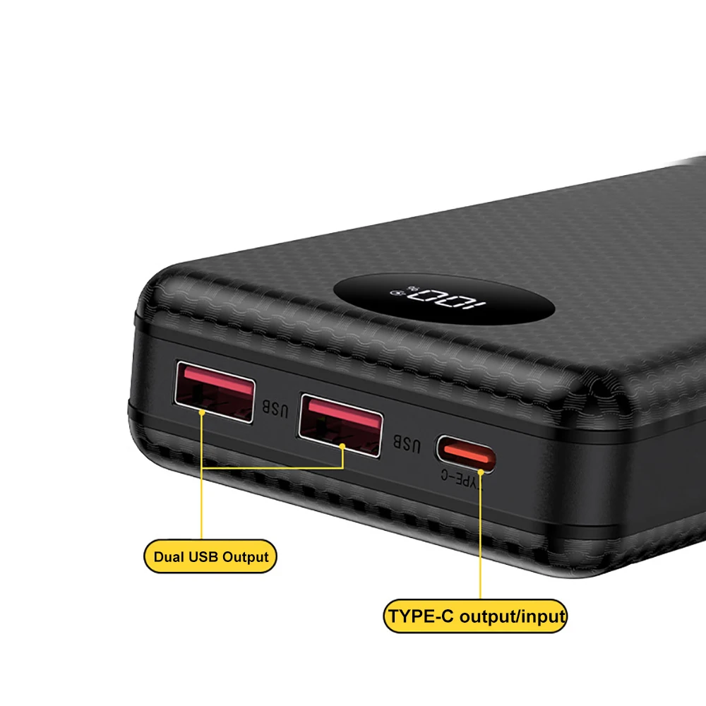 10W 충전 배터리 상자 듀얼 USB 휴대 ​​전화 충전기 20000mAh 6x18650 외부 전원 은행 케이스 배터리 충전 보관 상자