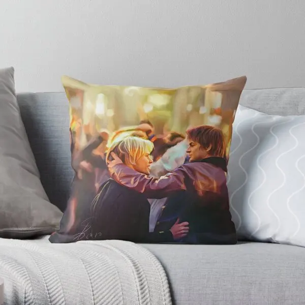 

Brian And Justin As Folk 2003 Fana Printing Throw Pillow Cover Fashion Case Square Decor Bed Anime Pillows not include One Side