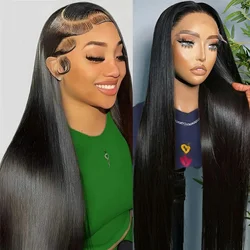 Straight Lace Front Wigs Human Hair 13x4 13x6 Hd Lace Frontal Wigs 40 Inch Natural Hairline Pre Plucked Glueless Wig For Women