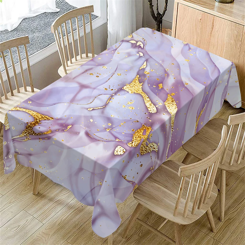 

Rectangular Tablecloth Polyester Table Cover for Indoor Dining Table, Camping, Kitchen Party Holiday Christmas Table Decorations