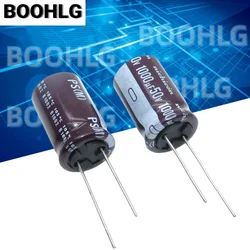 10PCS origina 1000UF 50V Japanese Nichicon electrolytic capacitor 50V 1000UF 16X25 PS high frequency and low resistance
