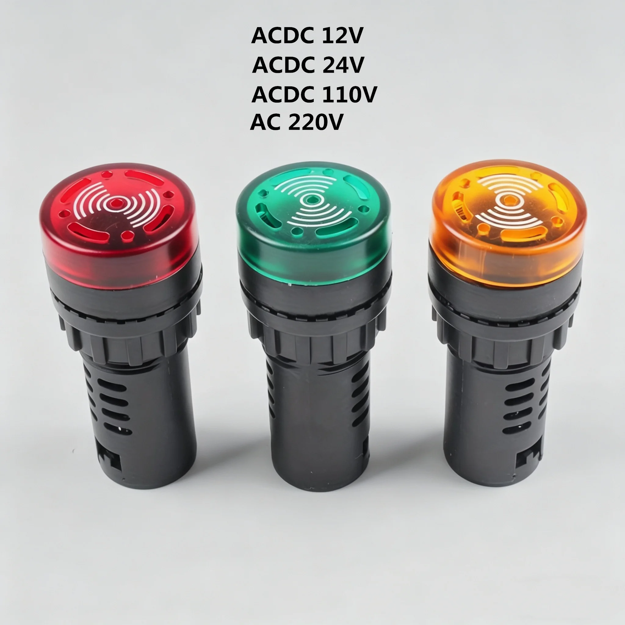 

2 шт. светодиодных индикаторных мигающих сигнализаторов ACDC 12V, AC DC 24V, AC DC110V, AC220V AD16-22SM