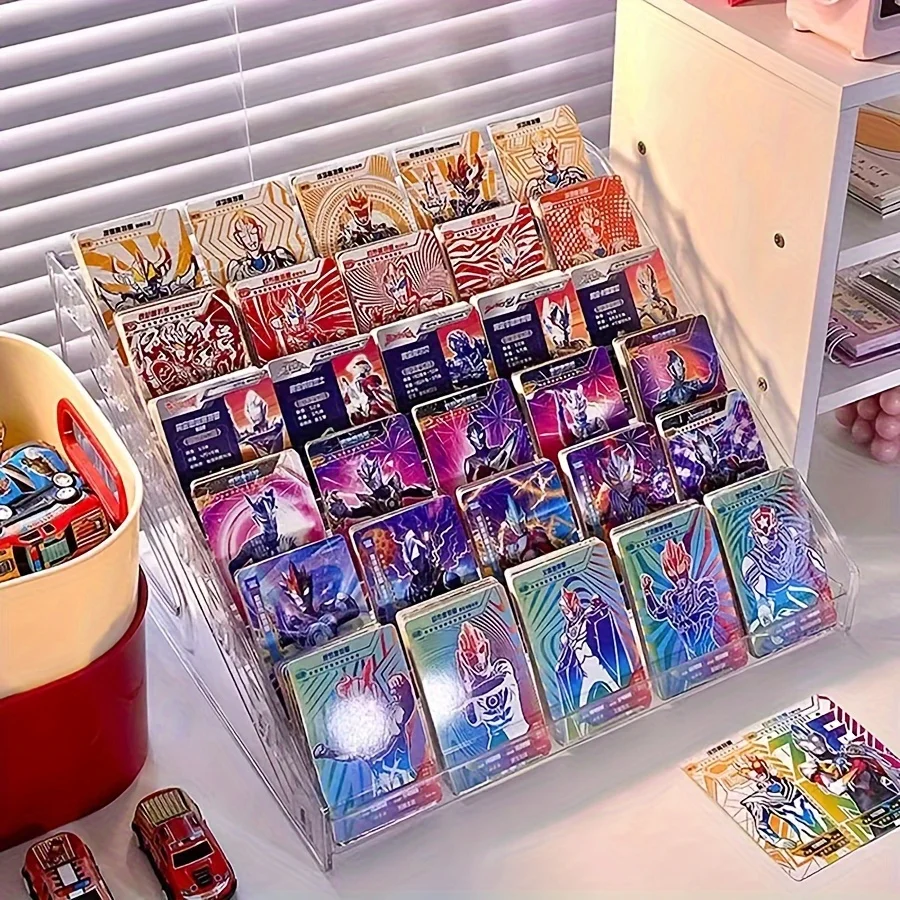Celebrity photocard display stand; fan postcard transparent organizer; flower shop card greeting card storage rack