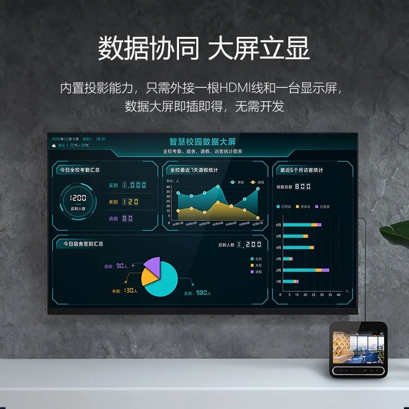 Facial recognition access control system All-in-one machine Swipe card Glass door access control machine Attendance