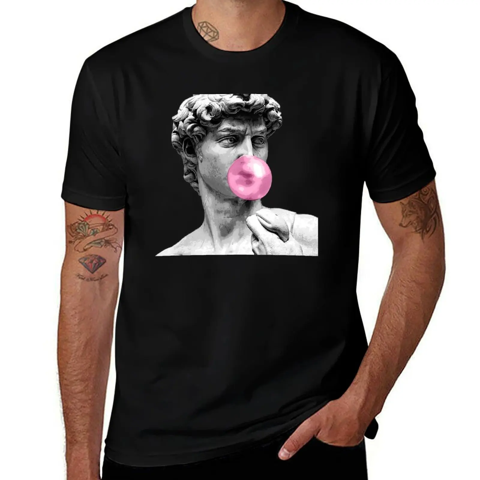 

David bubblegum aesthetic T-Shirt croswit shirt man plus size tops shirts graphic plus size clothes mens workout shirts