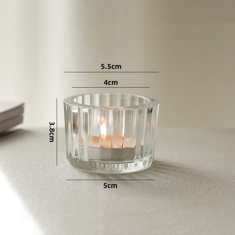 10pcs Clear Tealight Candle Holder,Glass Votive Candle Holders Candle Holders for Wedding Table Centerpiece, Home Decoration