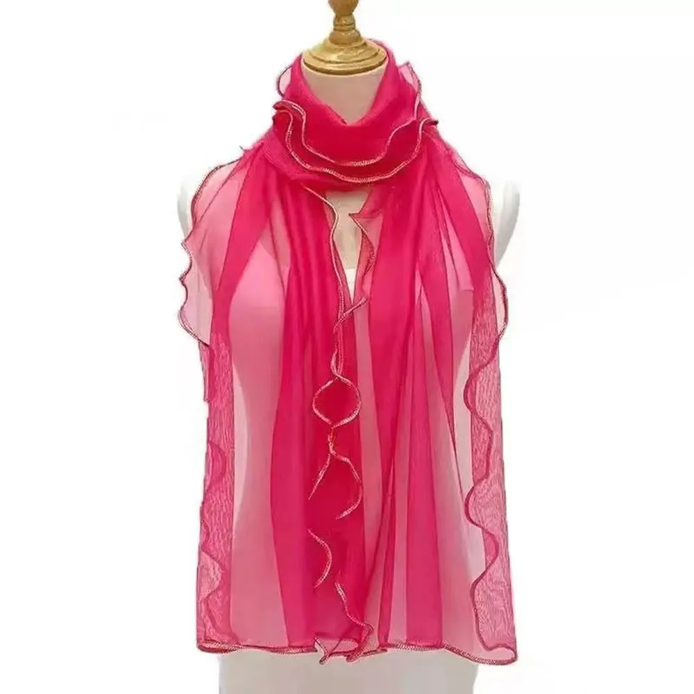 Ar condicionado xale lenço de pescoço senhoras cachecóis xale protetor solar headwear cabeça envolve pescoço envoltório lenço bandana verão